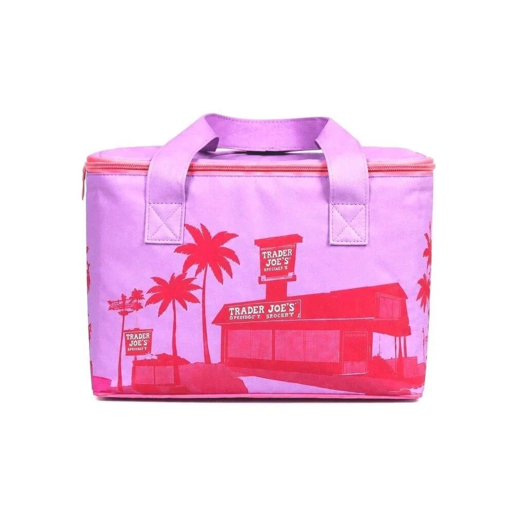 Trader Joe's Mini Insulated Bag 1.5 Gallon Light Purple Pink NEW Summer 2026